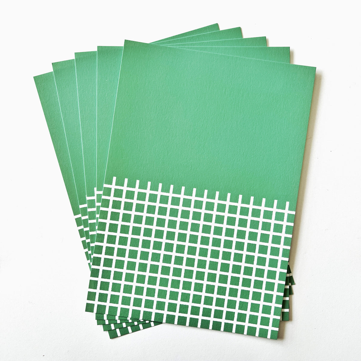 2-in-1 A5 Pattern Paper - Green & Squares – SAKURALALA