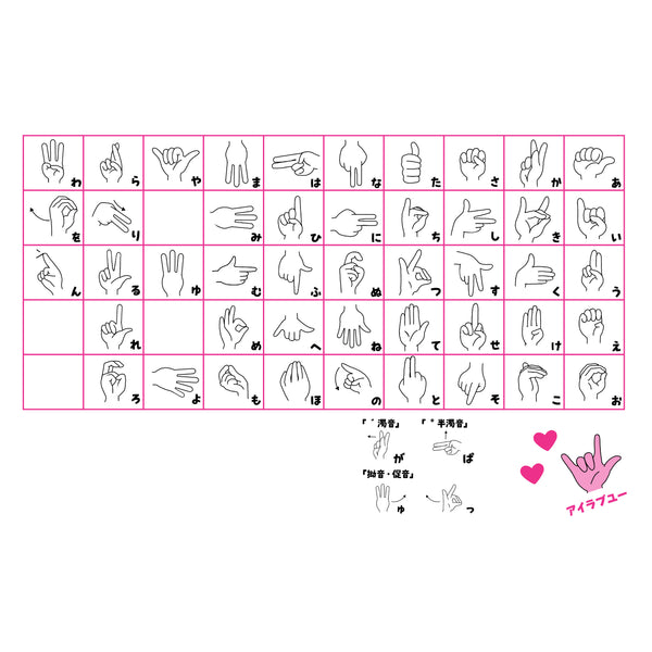 Office Hana x Sakuralala - つたえる指文字５０音
