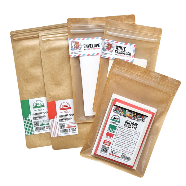 2-in-1 A5 Pattern Paper - Green &amp; Squares